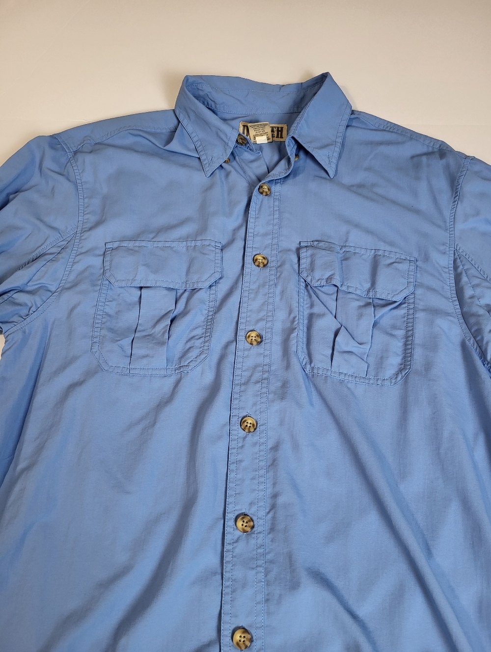 Duluth Trading Co Longsleeve Button Down Nylon Shirt Lightweight Fishing Vented - Picture 7 of 7